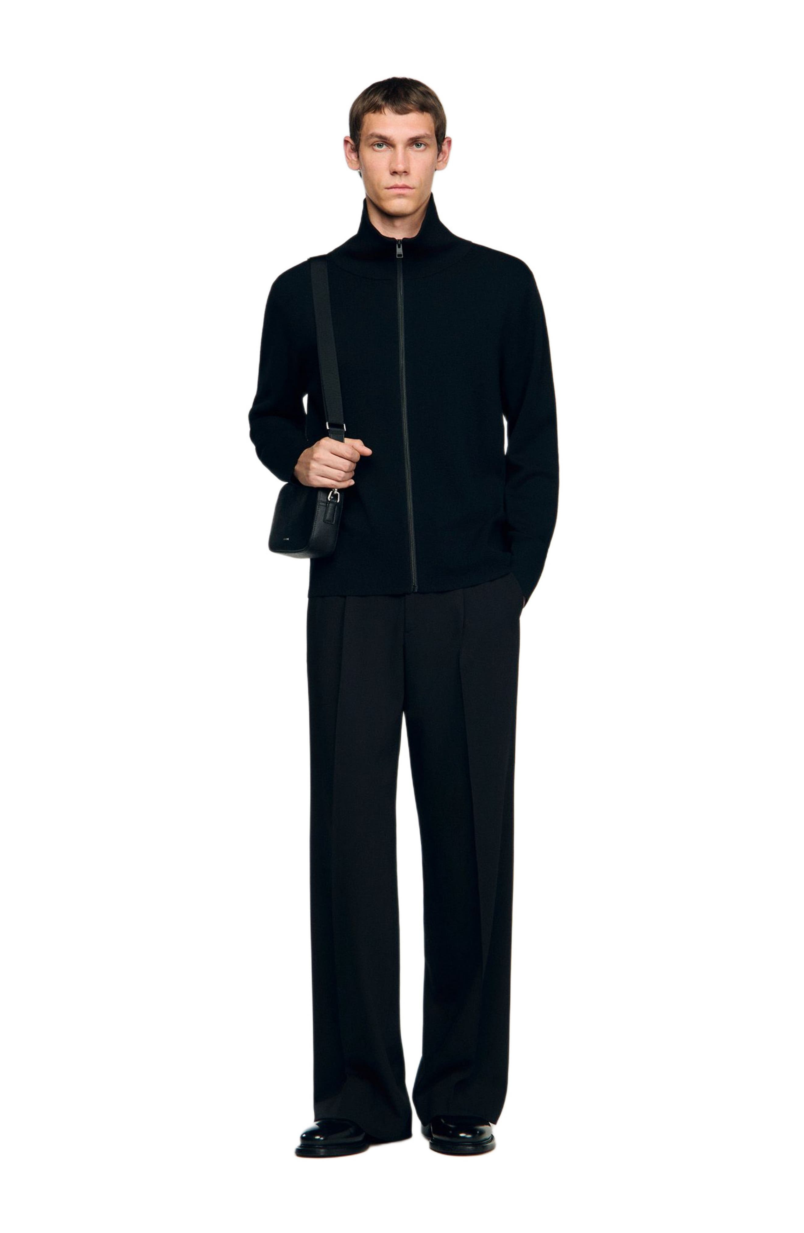 Trucker Wool Blend Cardigan - 6