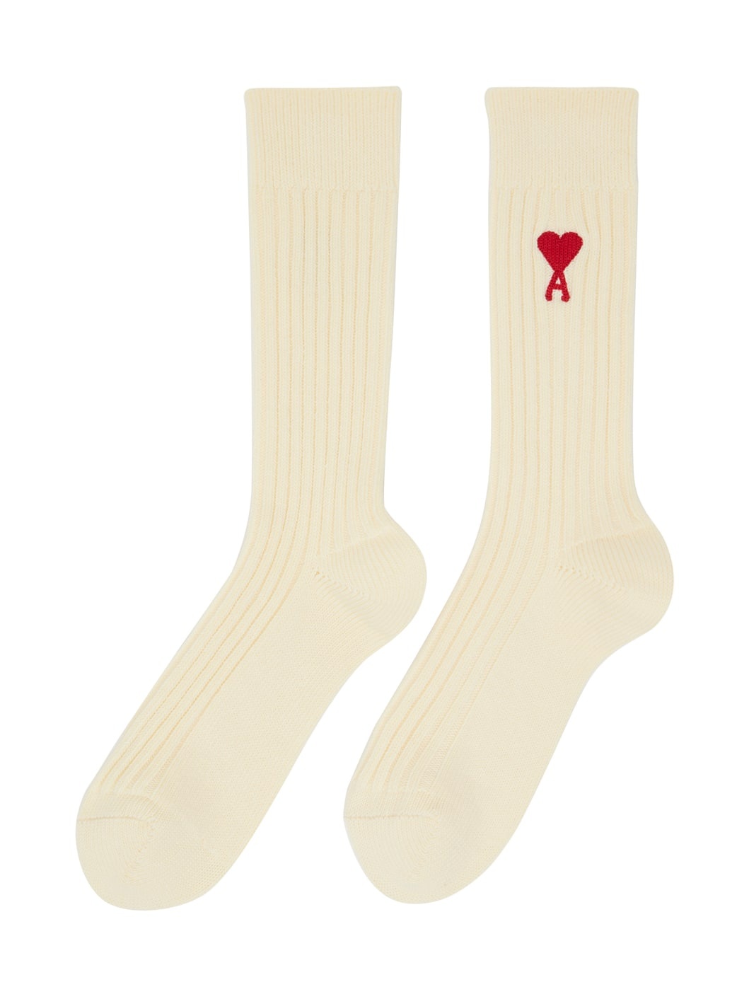 Three-Pack Off-White Ami de Cœur Socks - 3