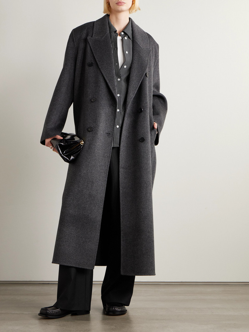 The Frankie Shop Ripley Pleated Crepe Wide-leg Pants outlook