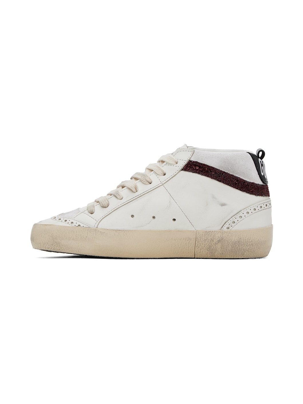 SSENSE Exclusive White Mid Star Sneakers - 3