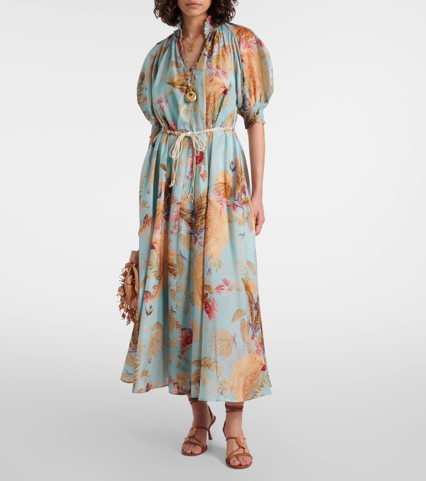 Ascension Billow floral silk maxi dress - 2