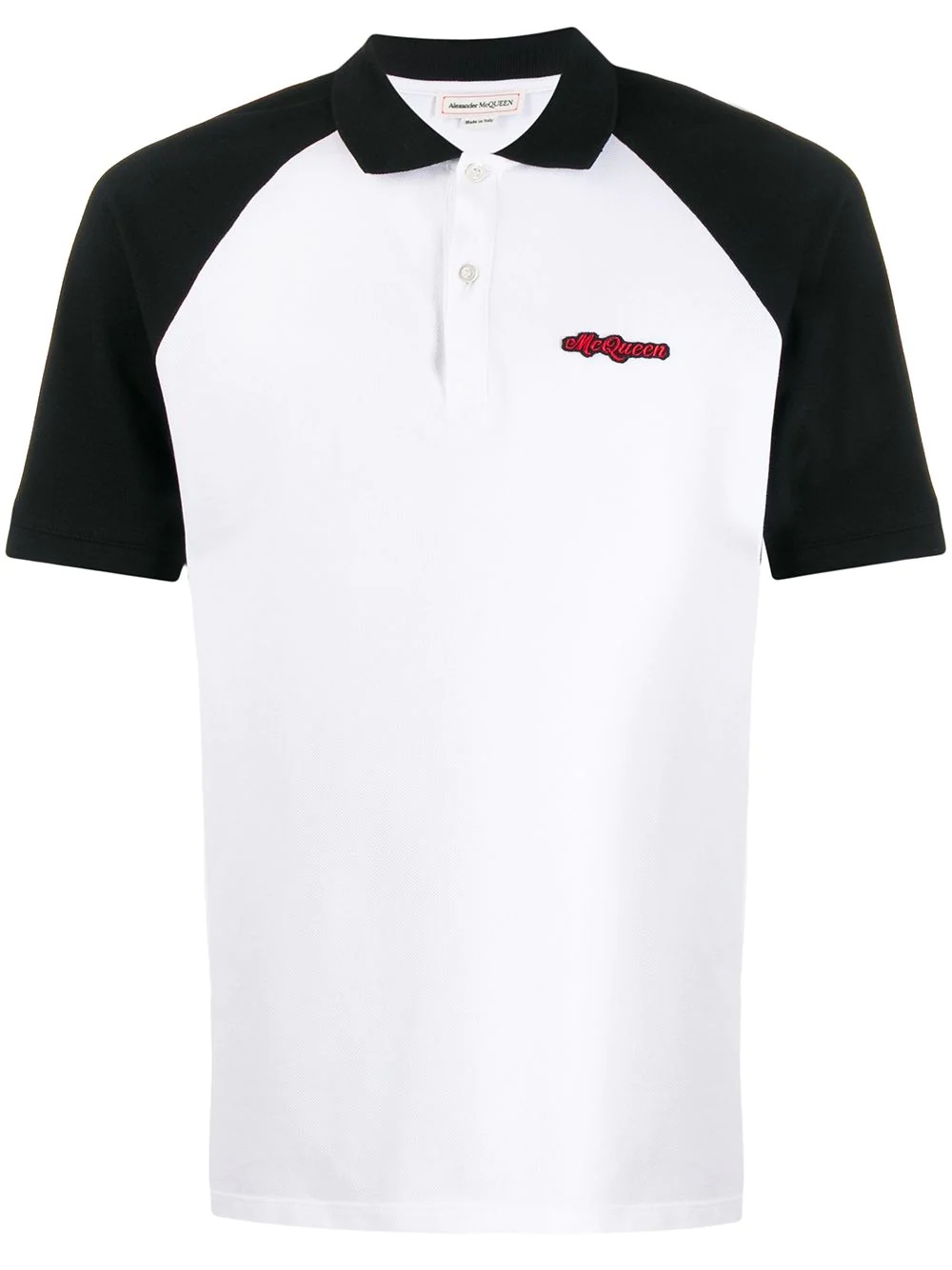 embroidered logo polo shirt - 1