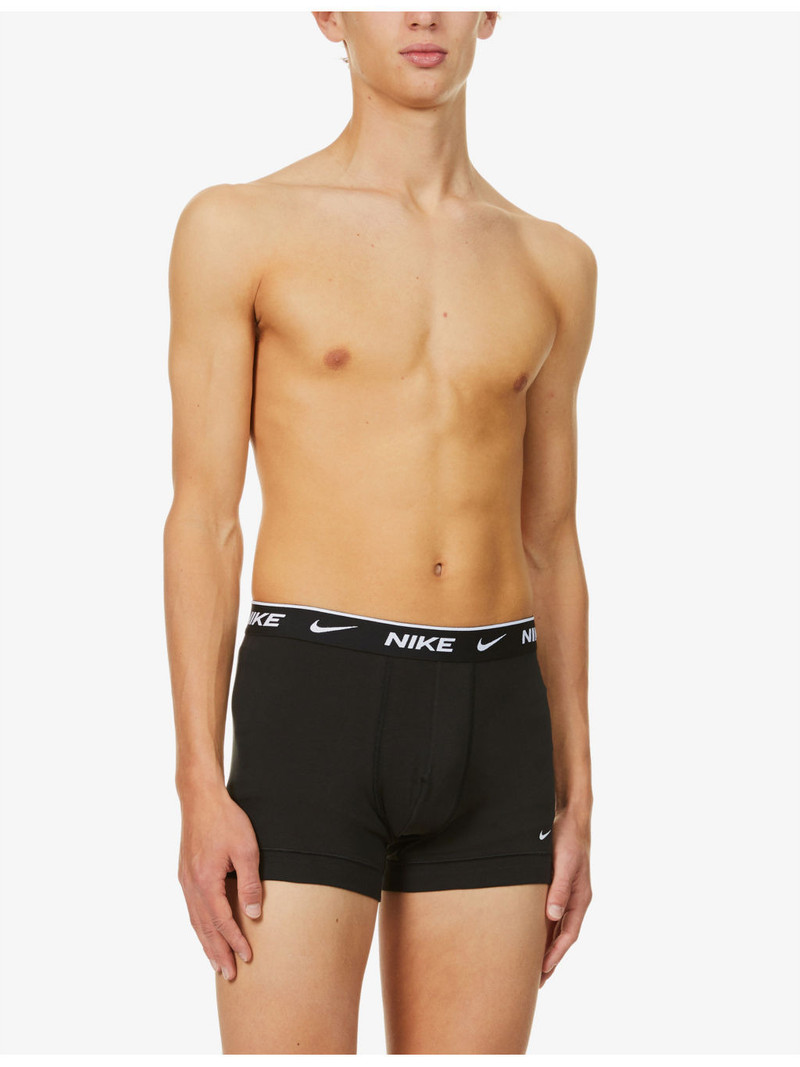 Nike Pack of three Everyday stretch-cotton jersey trunks outlook