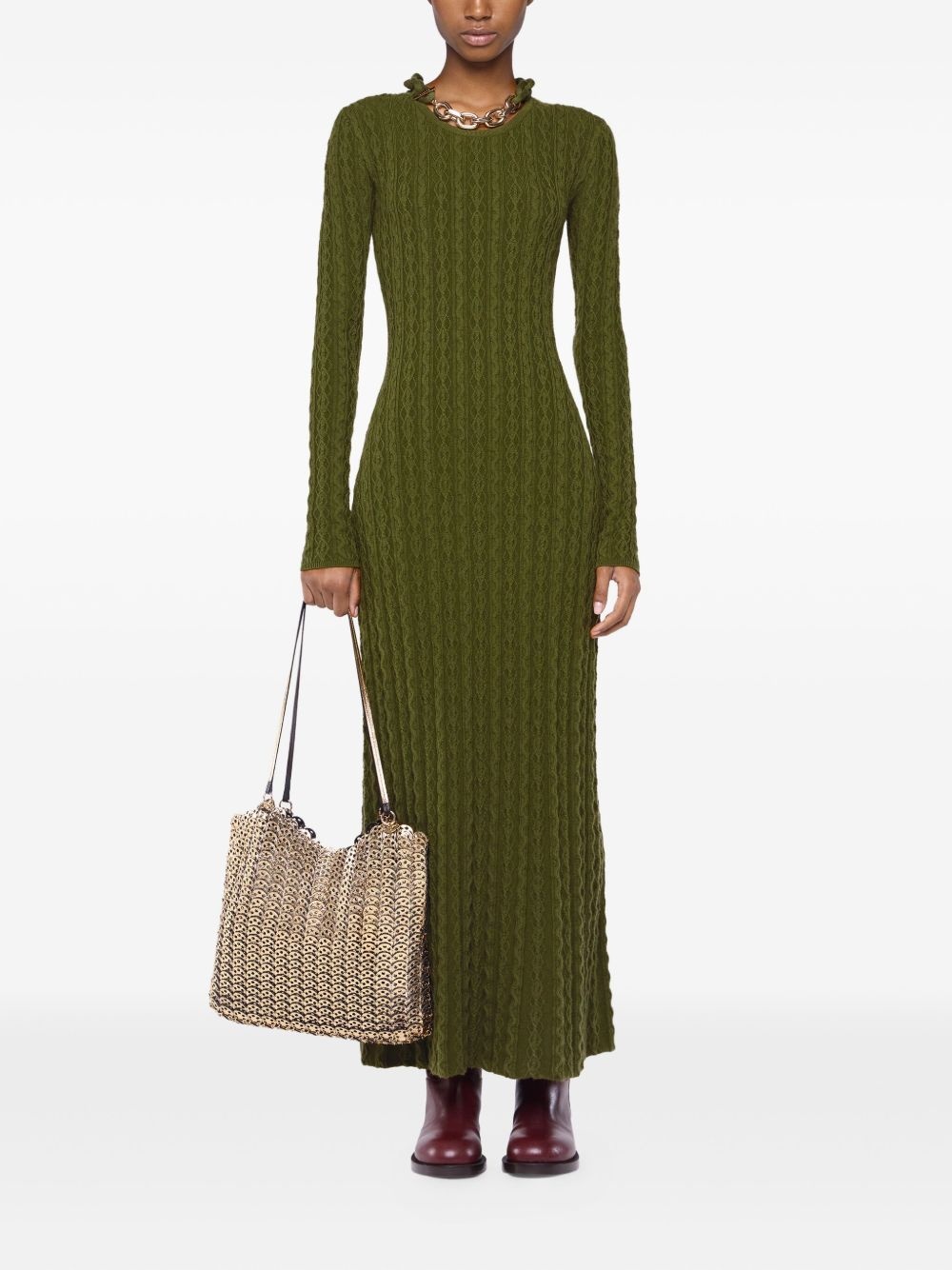 wool maxi dress - 2