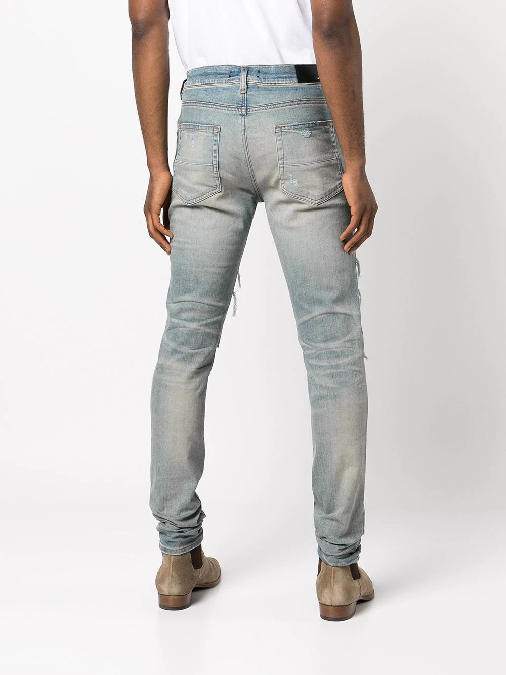 distressed skinny jeans - 4