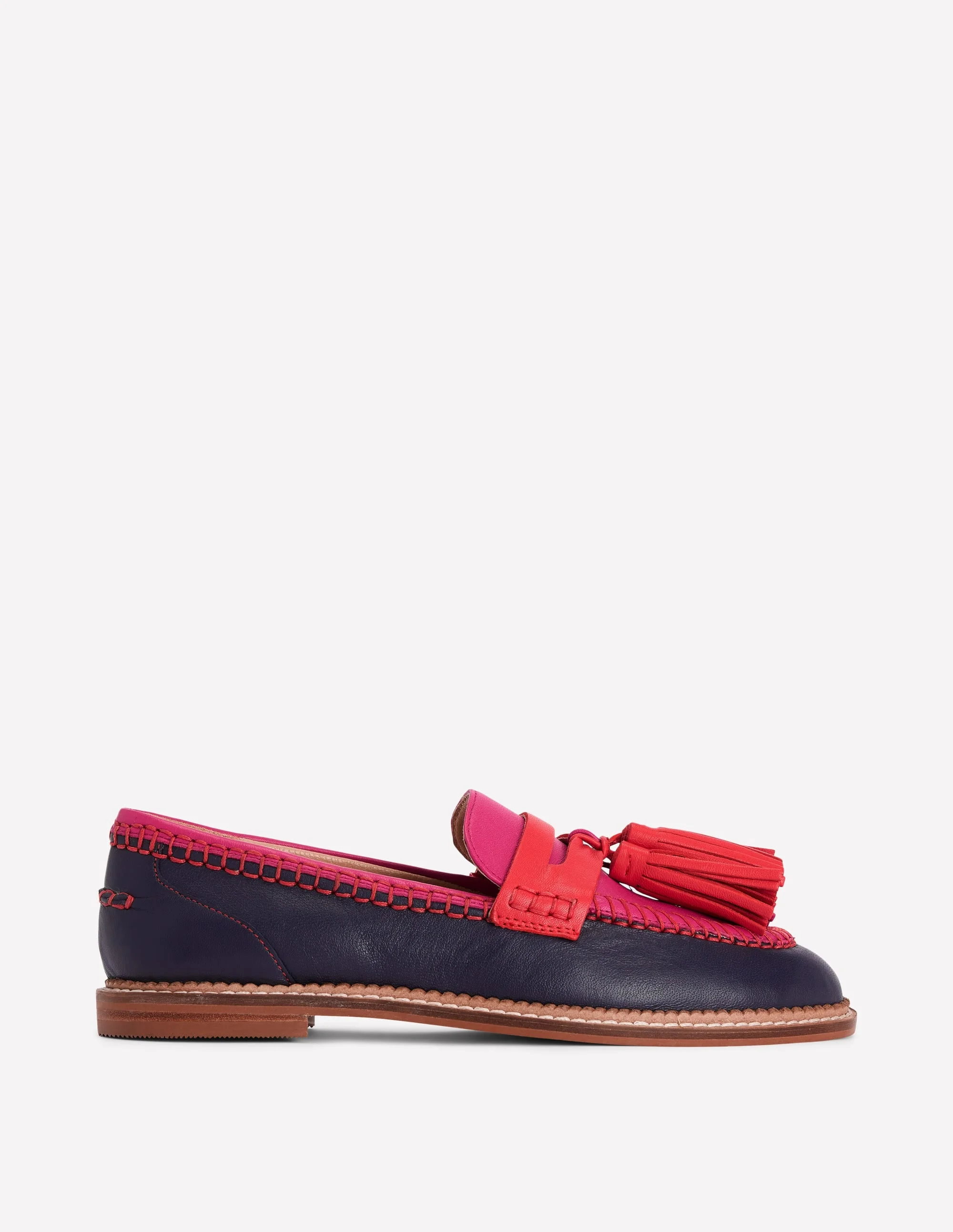Nya Penny Loafers-Colourblock Tassel - 1