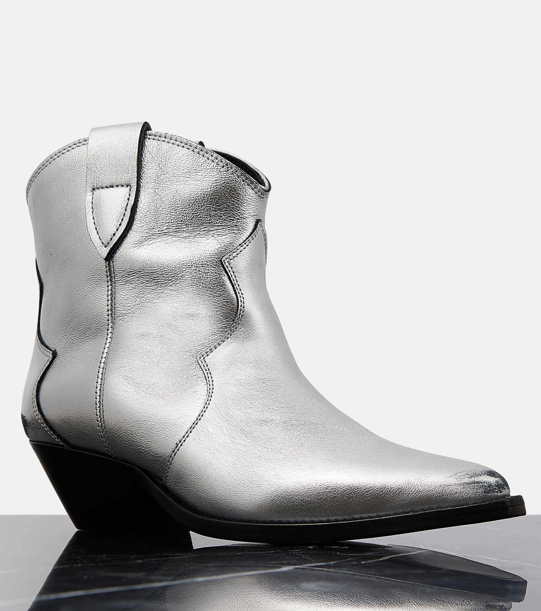 Dewina metallic leather ankle boots - 6