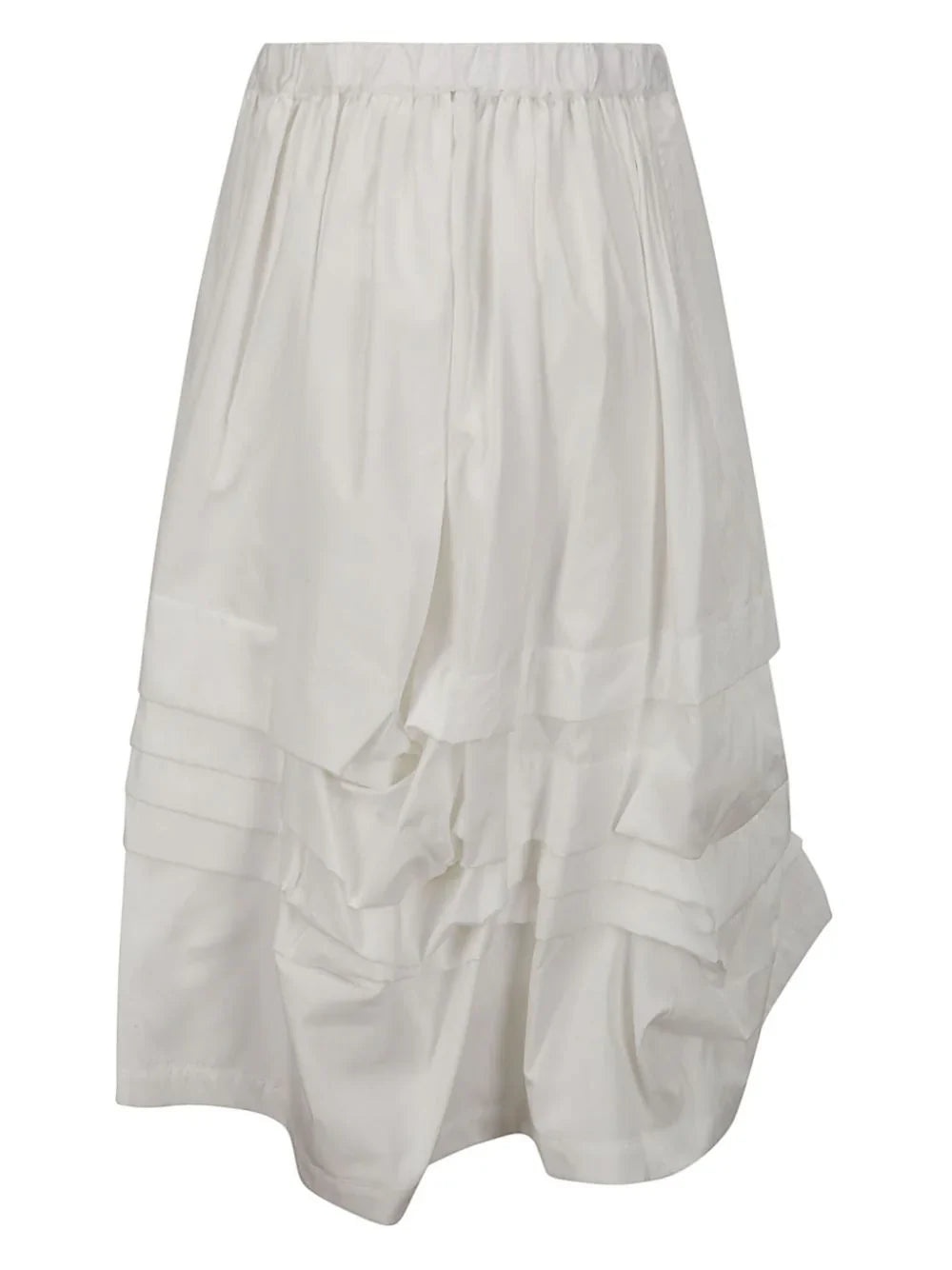 Ruched Midi Cotton Skirt - 2