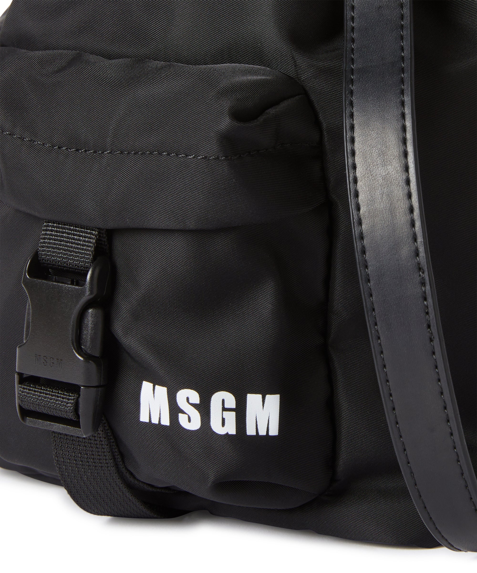 "Signature Iconic Nylon" bucket bag - 4