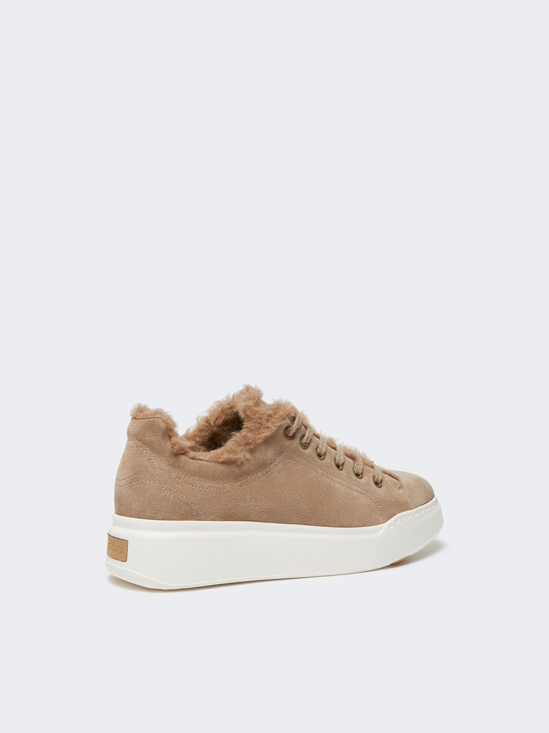 TMAXI3 Sneakers in suede, and alpaca and cashmere Teddy fabric - 3