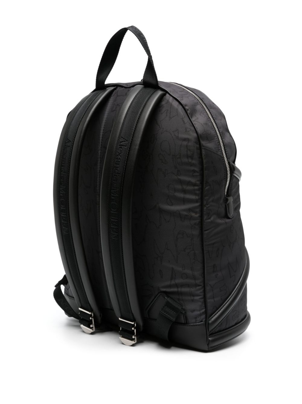 crossover-straps logo-print backpack - 3