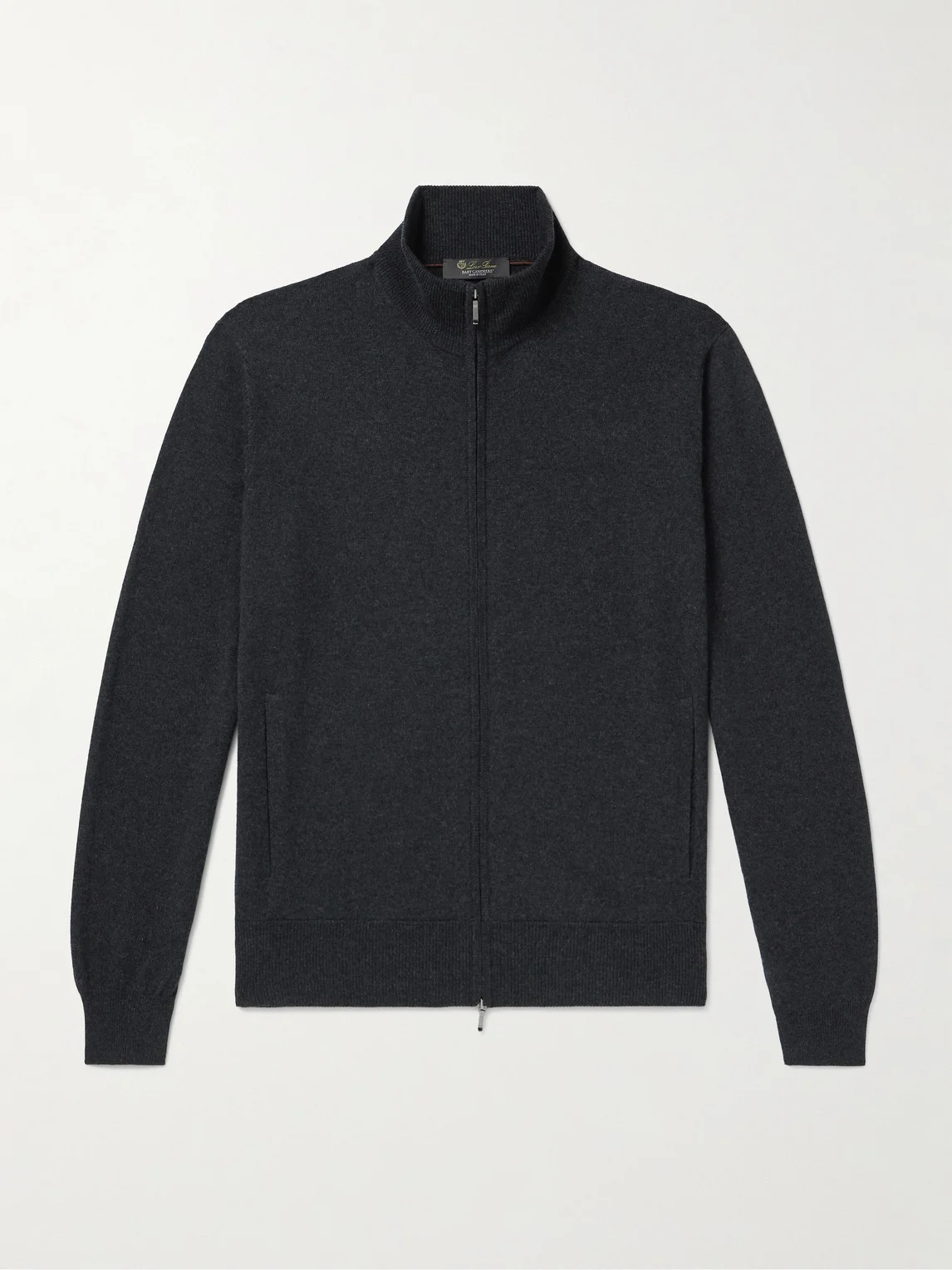 Cashmere Zip-Up Sweater - 1