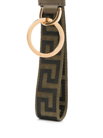 VERSACE Greca-pattern clasp-fastening keyring outlook