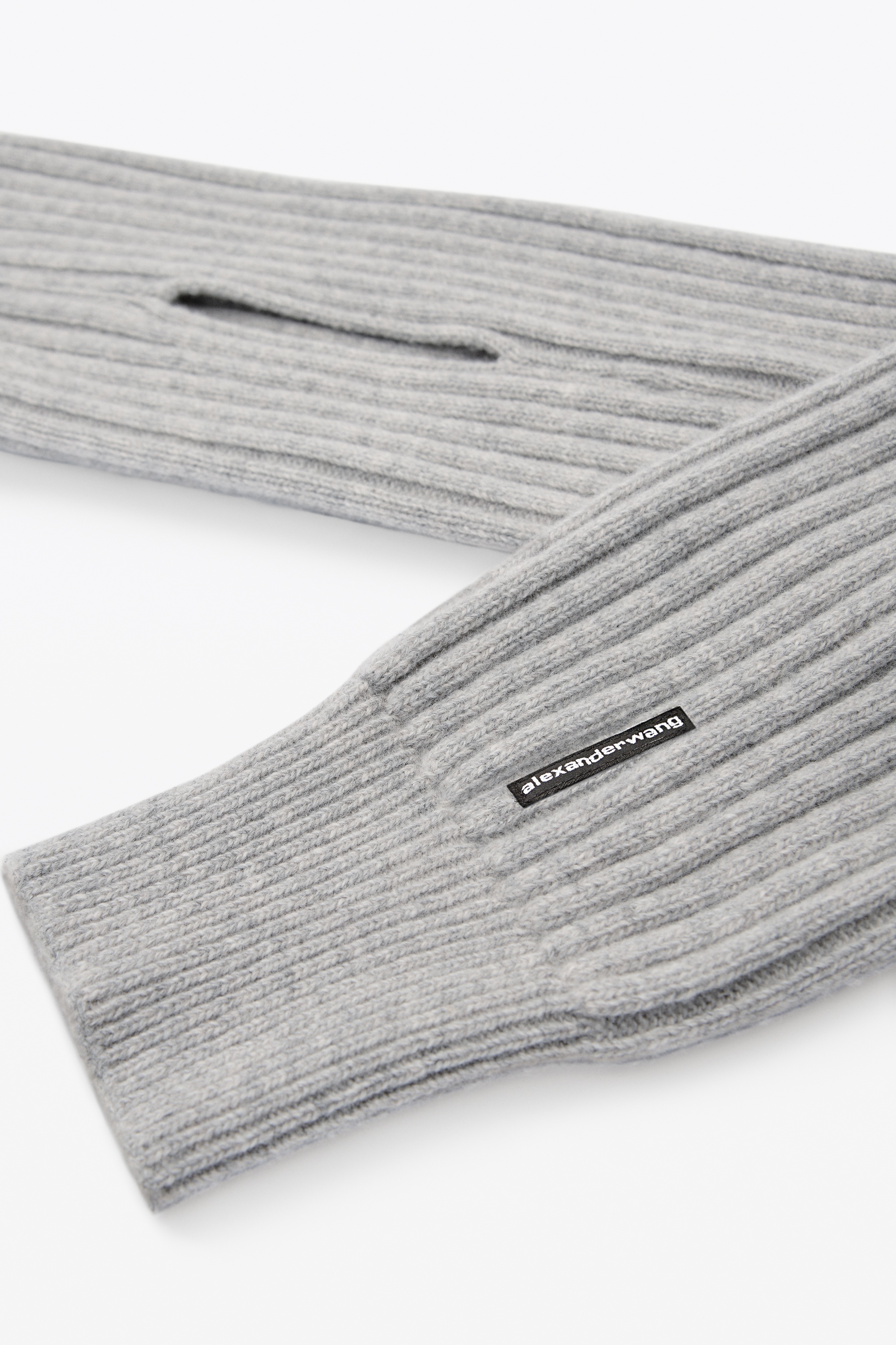 Hybrid Ribbed Scarf with Sleeves - 2
