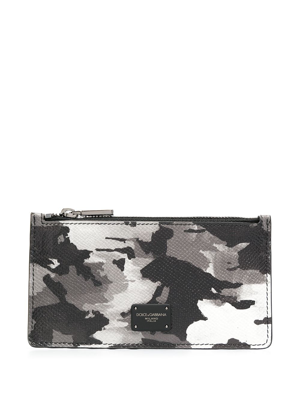 Dauphine camouflage-print cardholder - 1