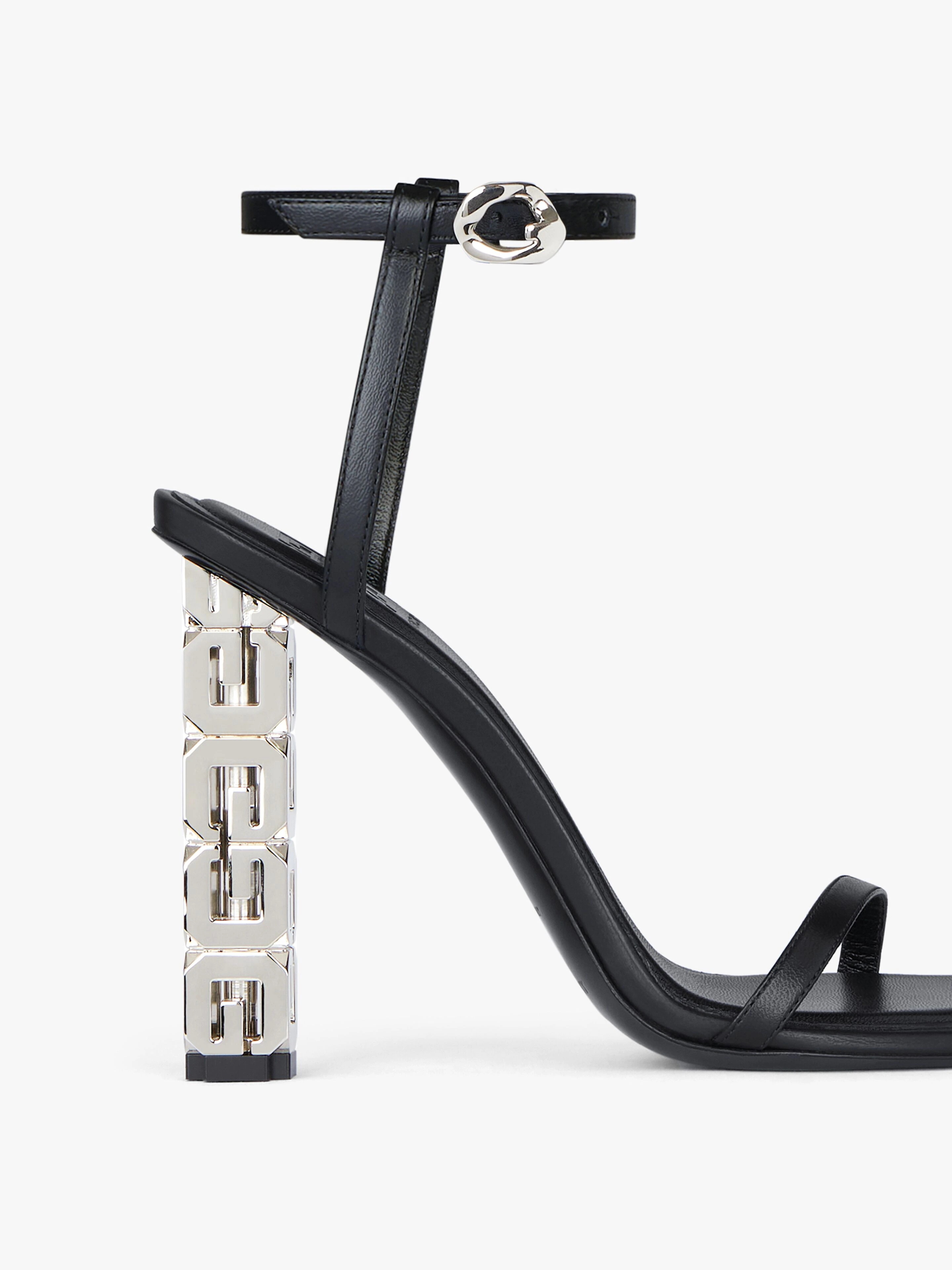 G CUBE SANDALS IN LEATHER - 5