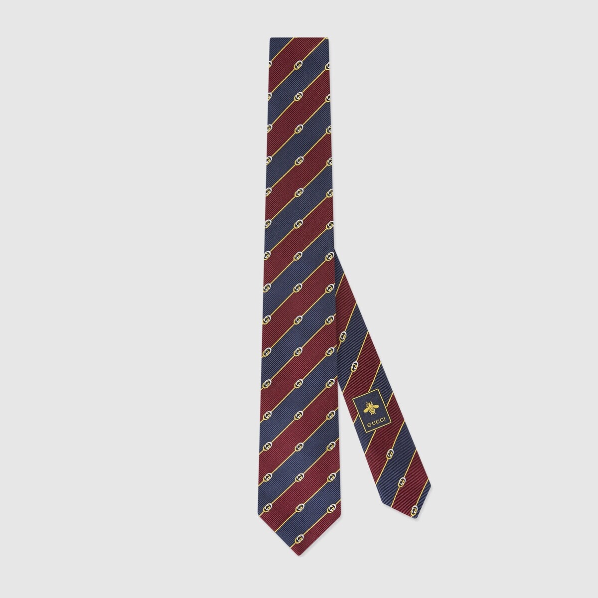 Interlocking G silk jacquard tie - 1