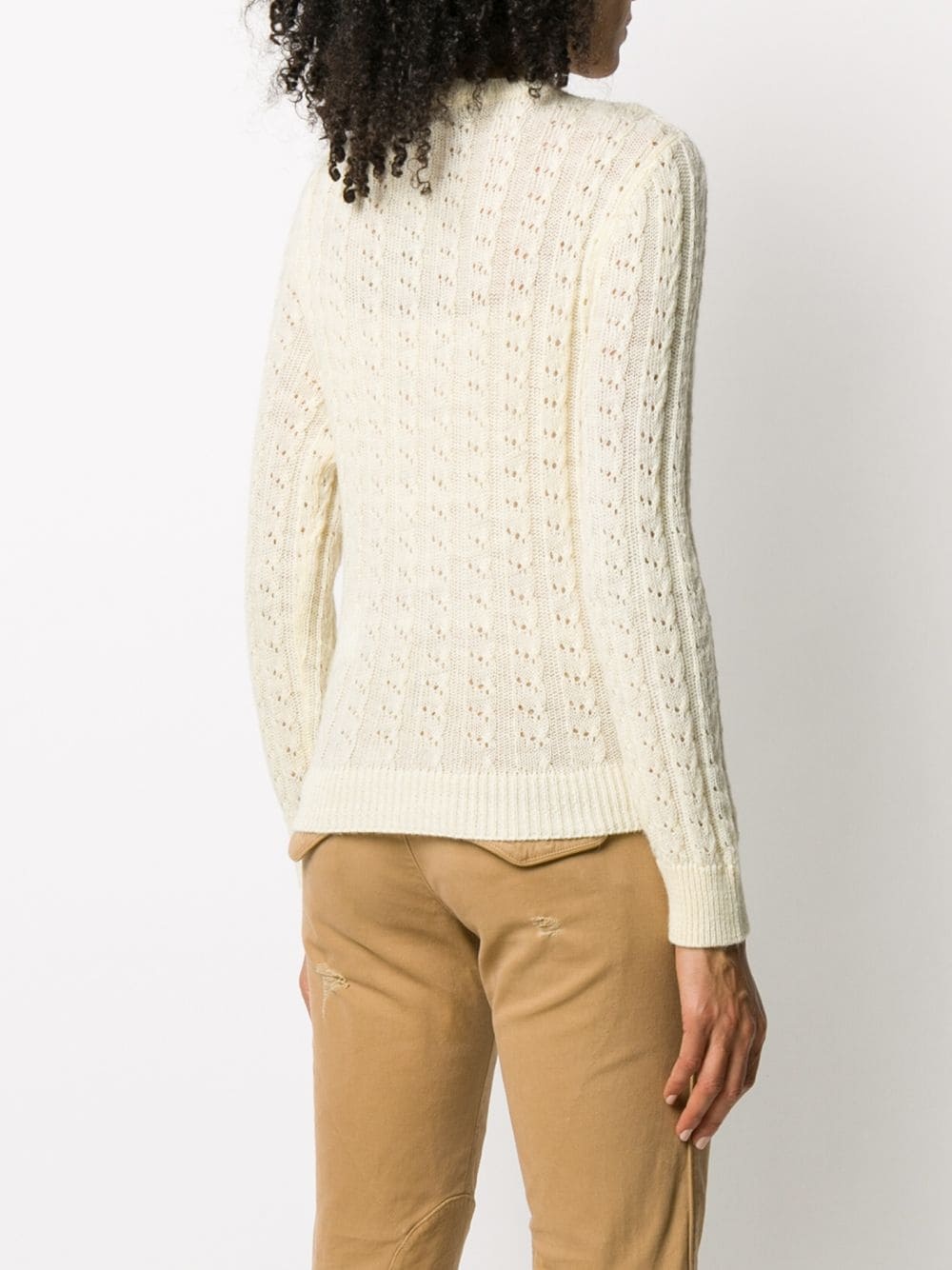 open-knit jumper - 4