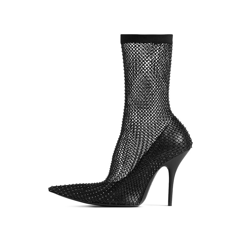 BALENCIAGA Women's Avenue 110mm Bootie in Black outlook