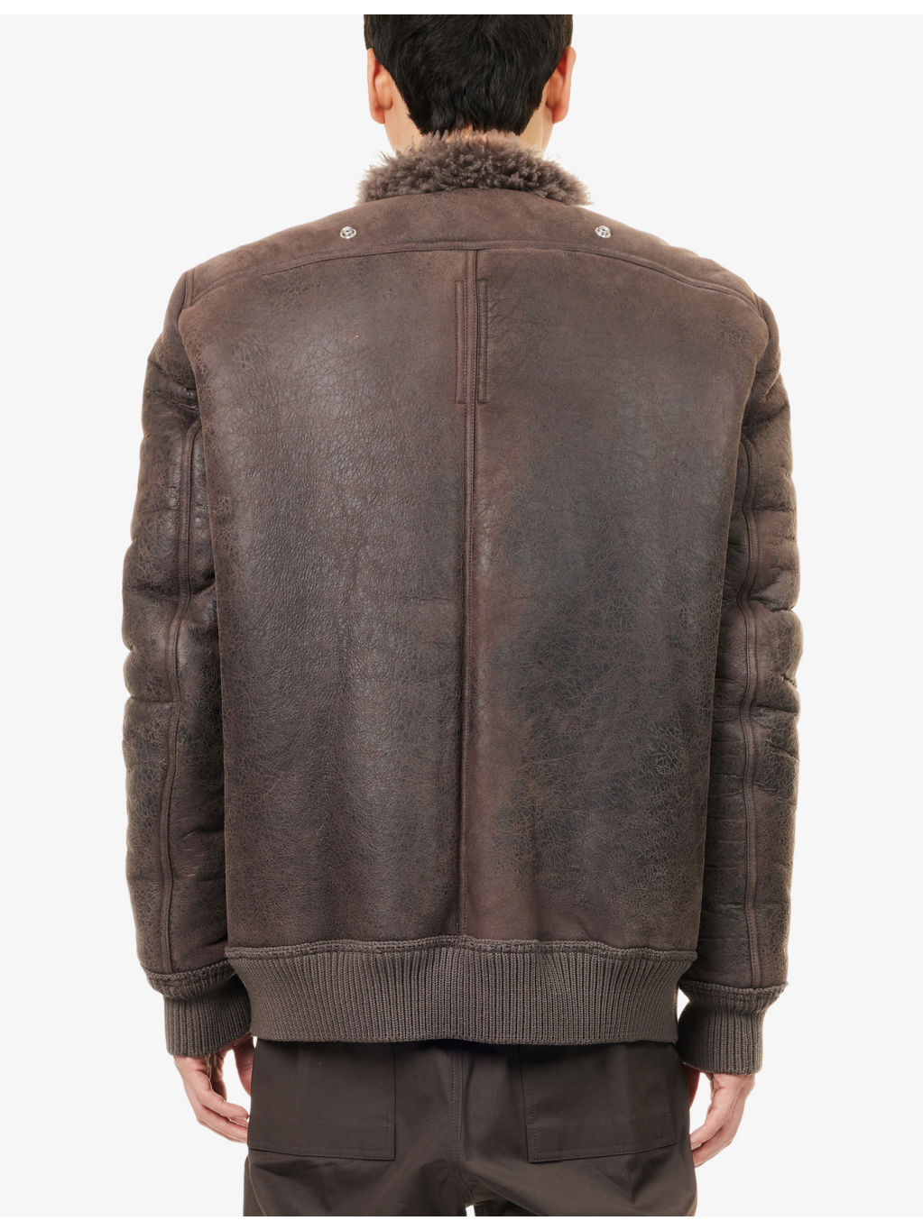 Hollywood Flight Long-Sleeve Shearling Jacket - 4
