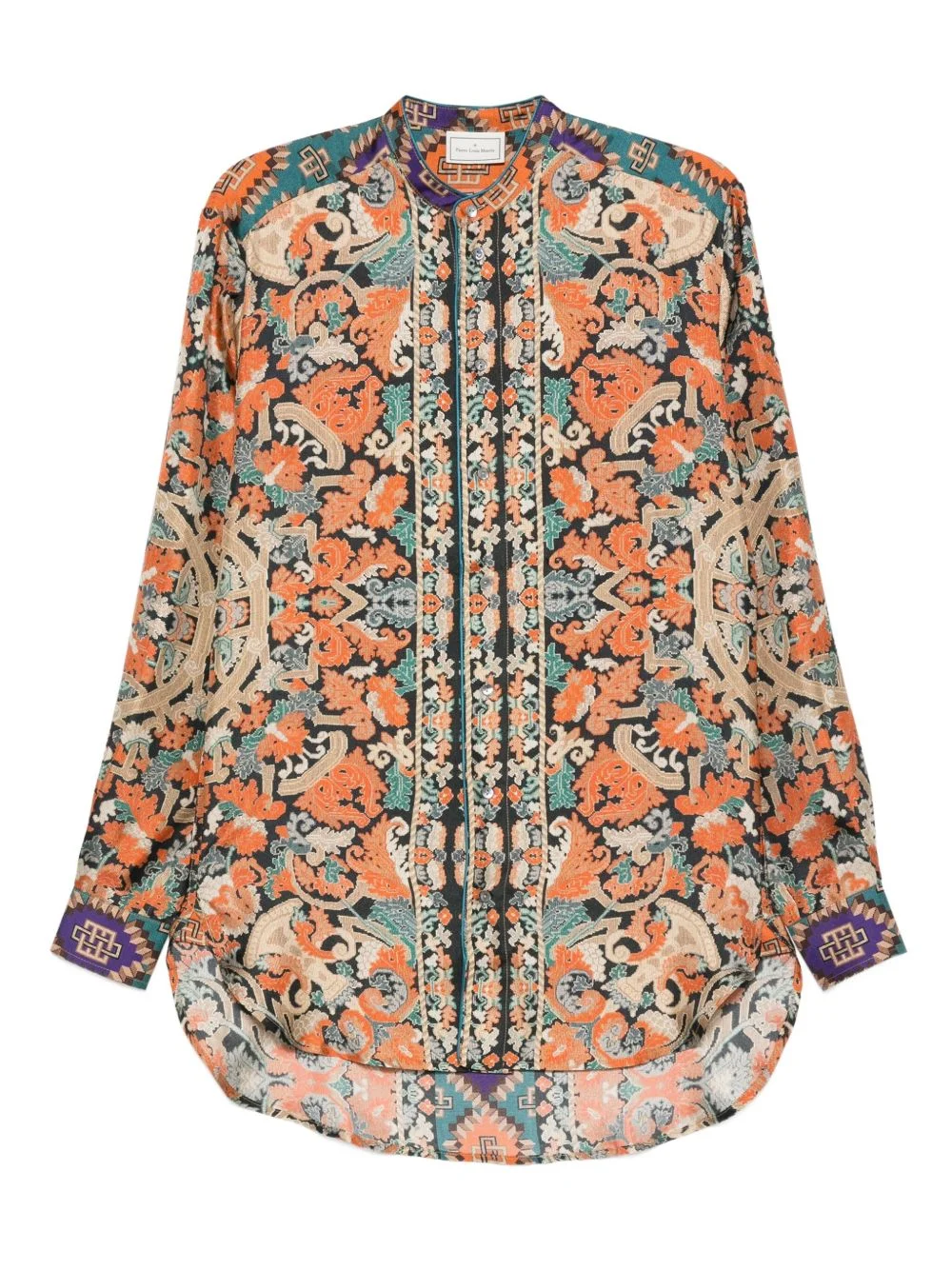 Aloe mandarin-collar shirt - 1