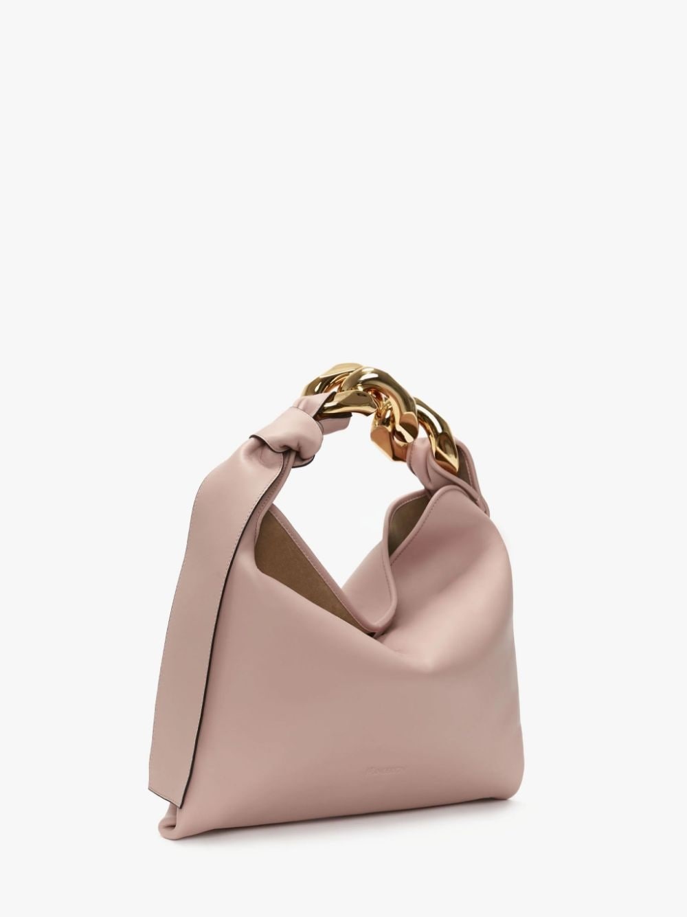 SMALL CHAIN HOBO - LEATHER SHOULDER BAG - 2
