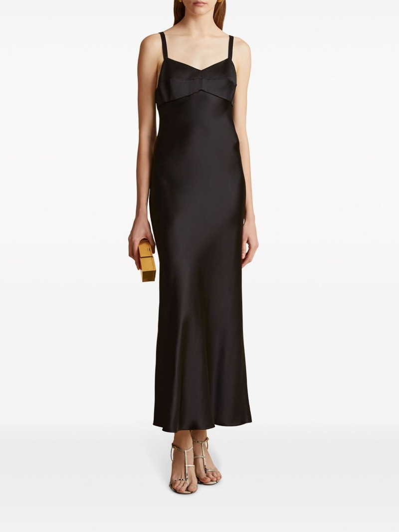 KHAITE The Joely sleeveless maxi dress outlook