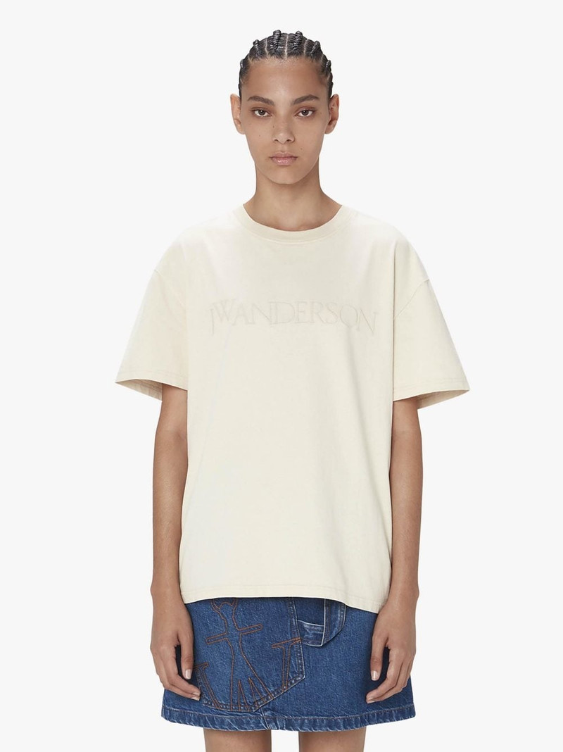JW Anderson T-SHIRT WITH LOGO EMBROIDERY outlook