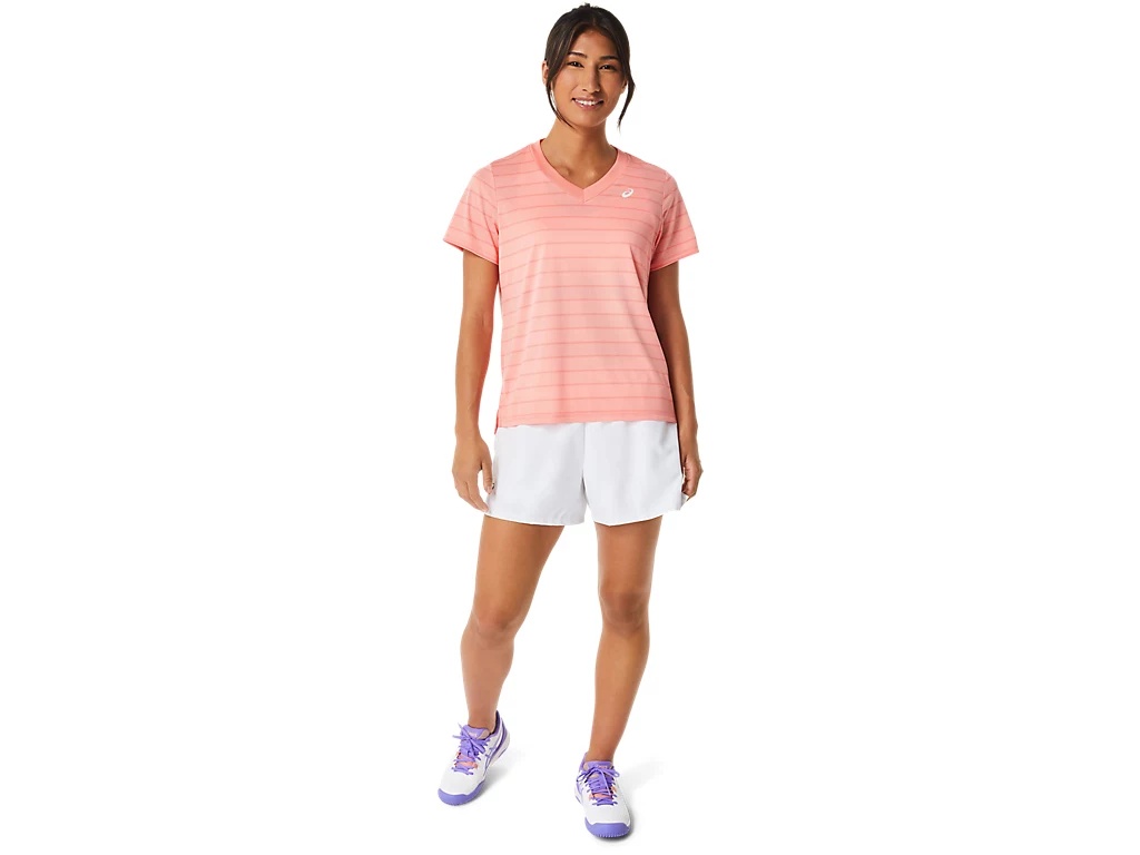 WOMEN'S COURT STRIPE SHORT SLEEVE TOP - 5