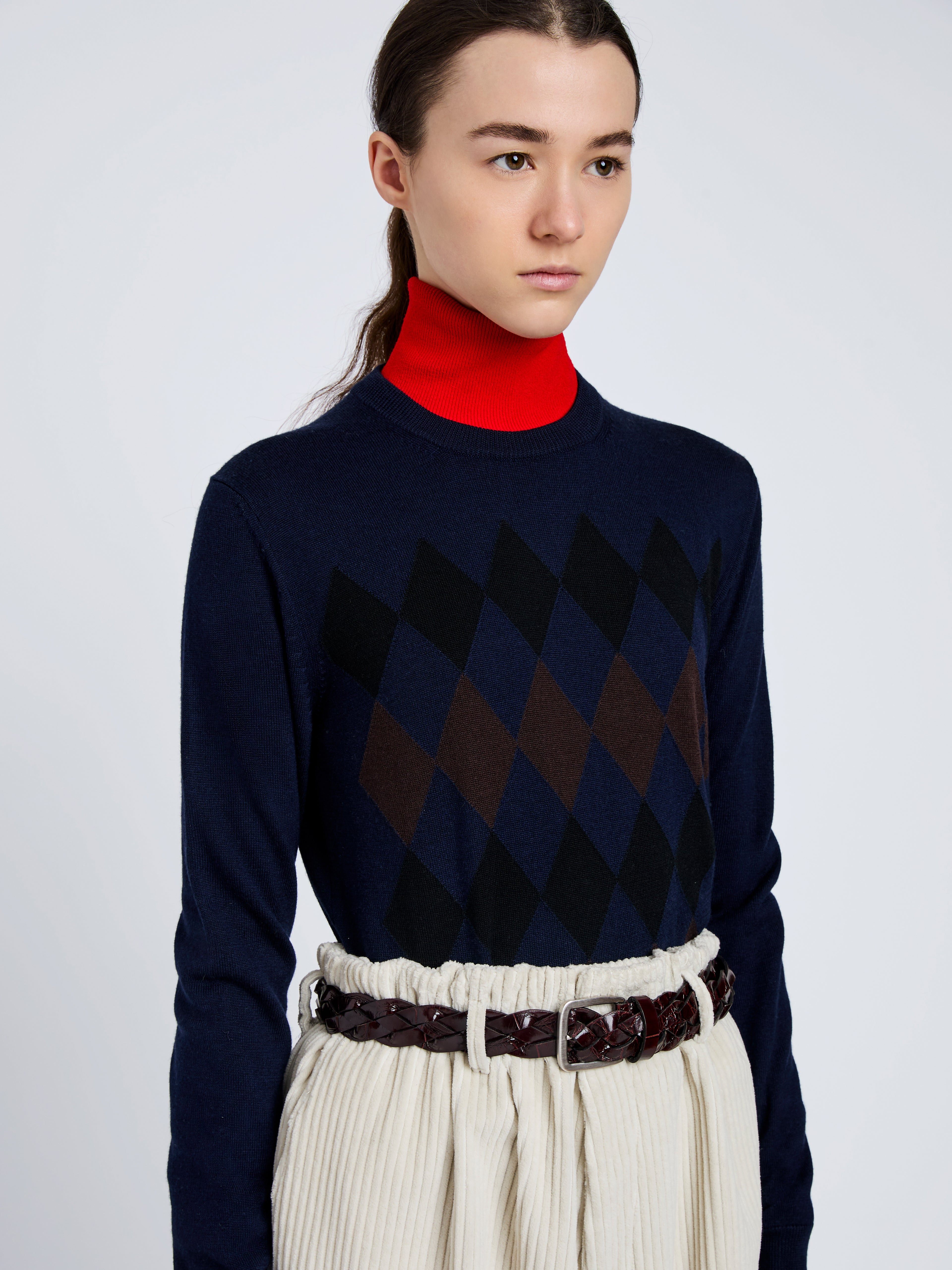 Vivian Top in Argyle Knit - 6