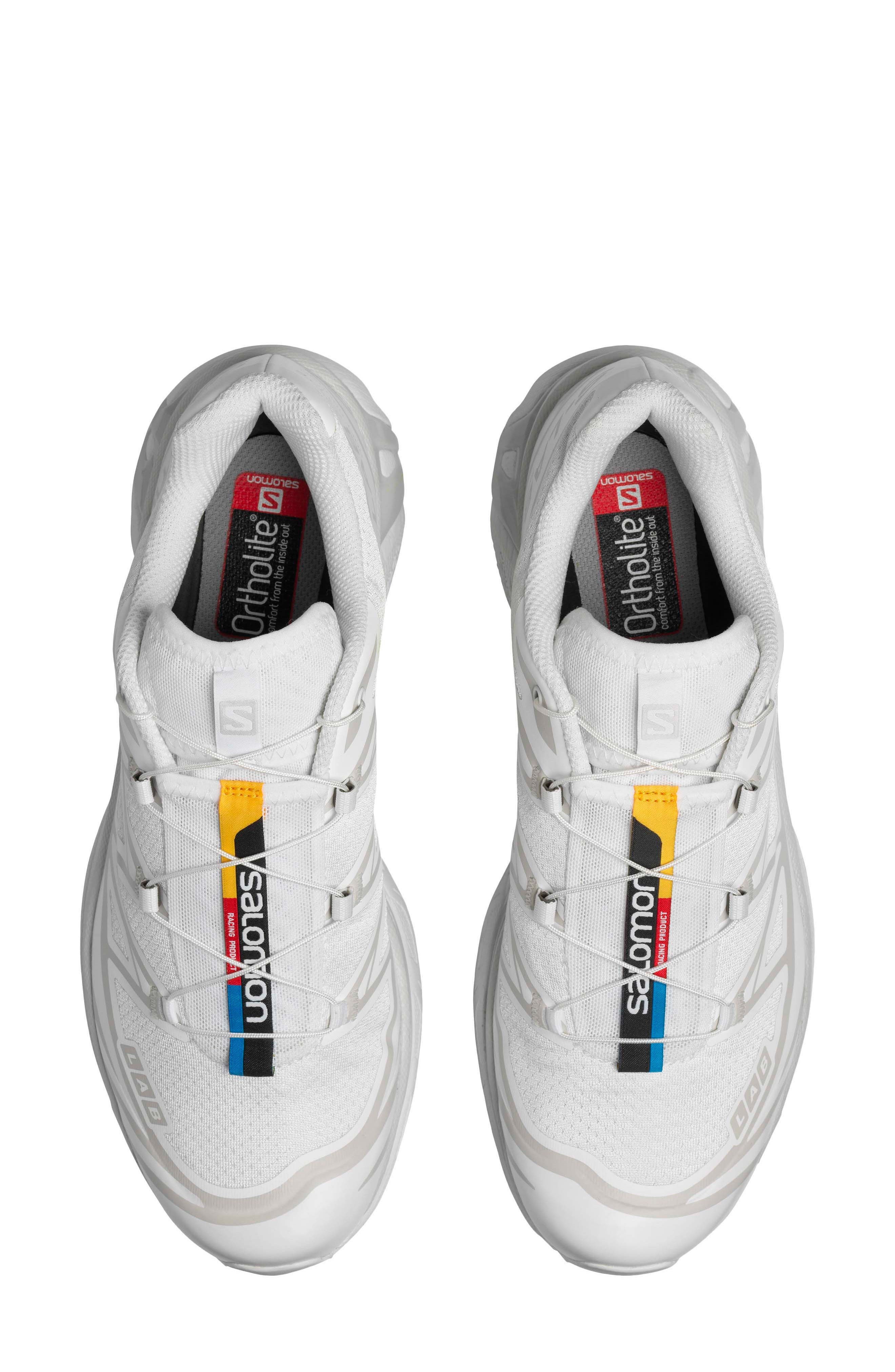 Salomon Gender Inclusive XT-6 Sneaker in White/White/Lunar Rock at Nordstrom - 8
