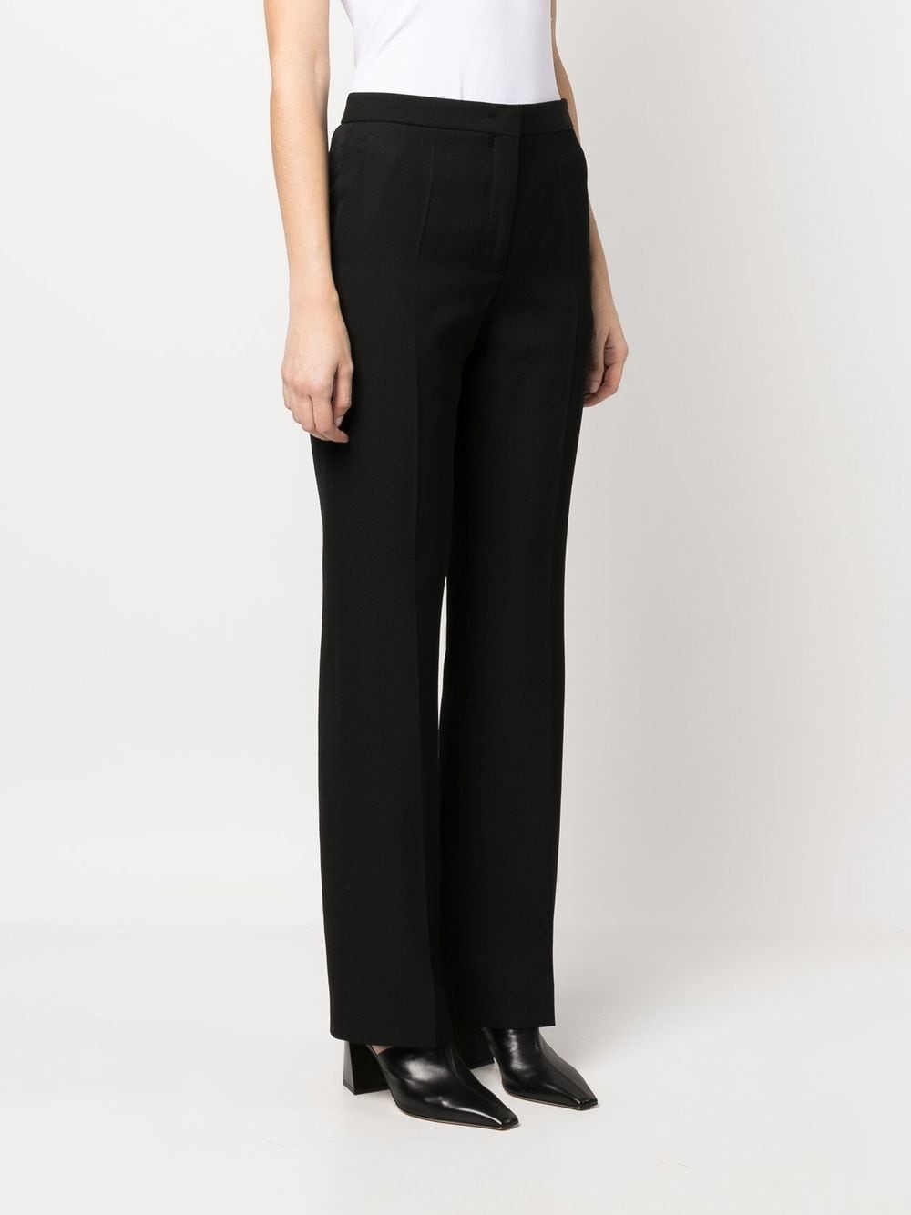 pressed-crease tailored trousers - 3