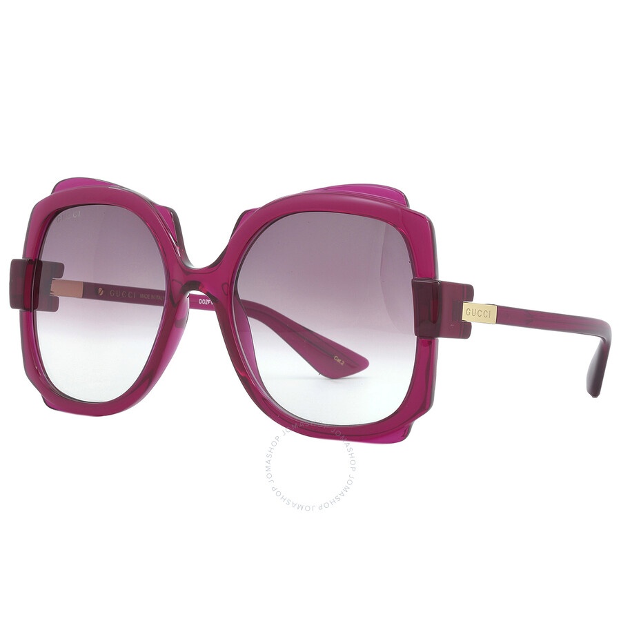 Gucci Violet Gradient Irregular Ladies Sunglasses GG1431S 003 57 - 3