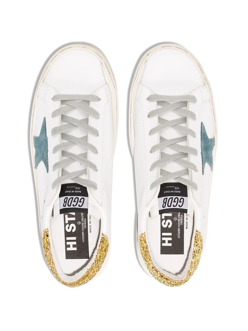 high star glitter sneakers - 5