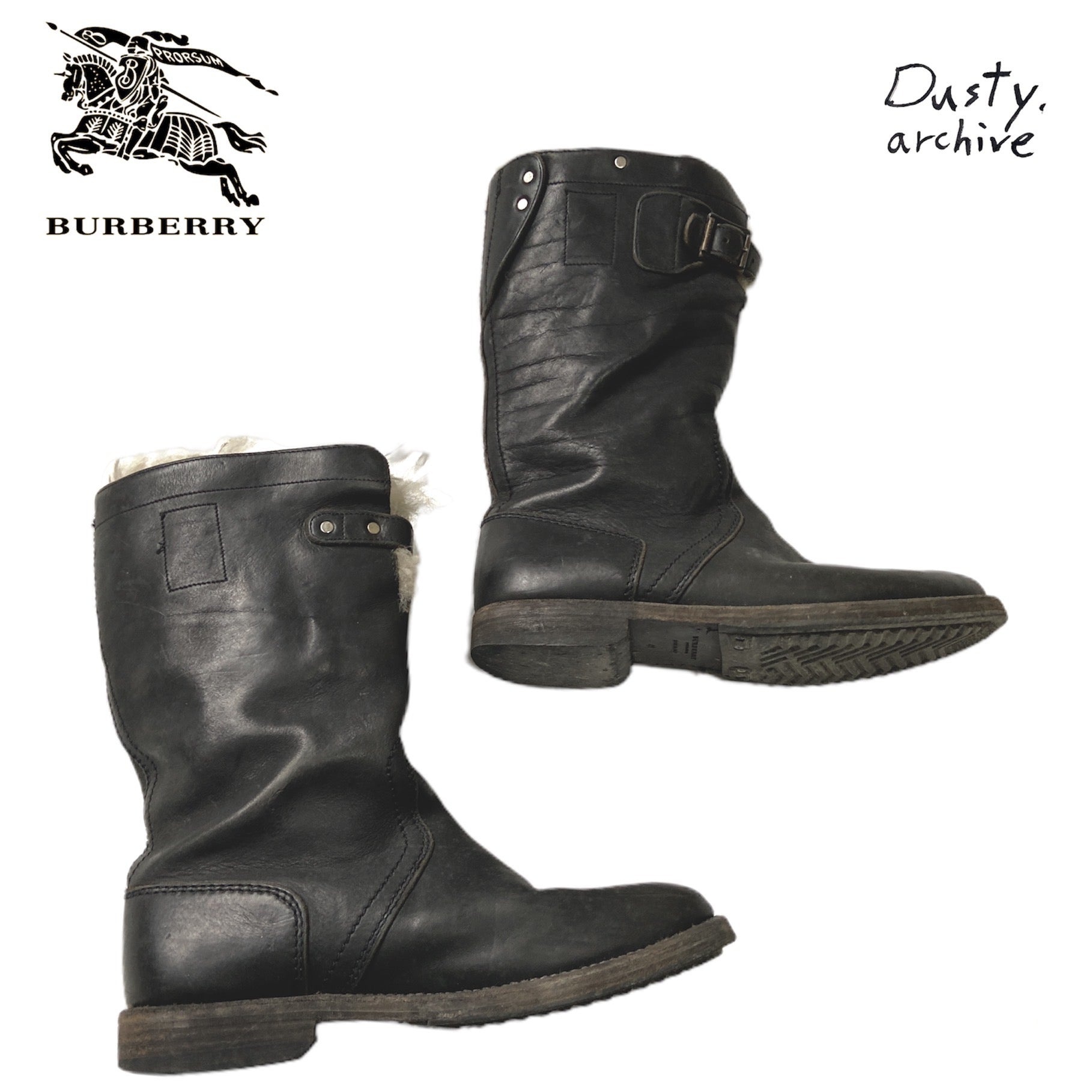 zOthers - Burberry Prorsum aw10 shearling leather boots 41 - 5