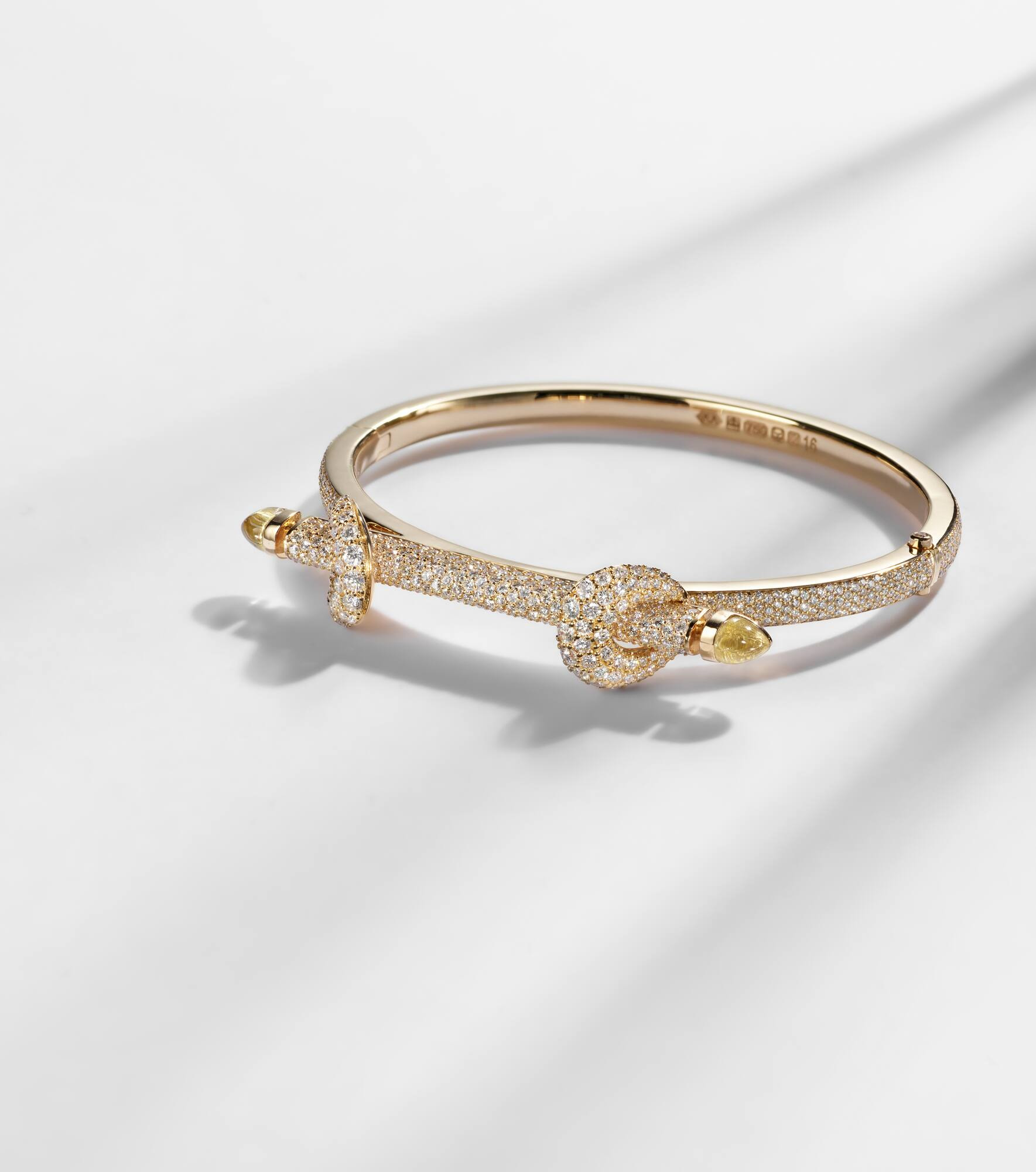 Chakra Icon 18kt gold bracelet with diamonds and quartz - 5