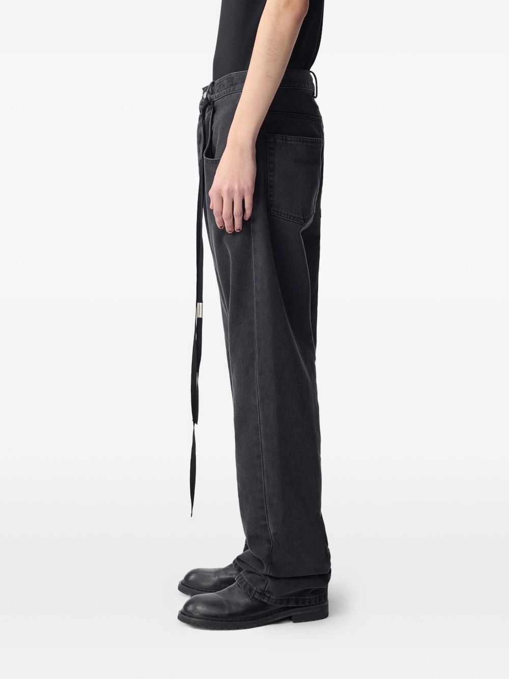 drawstring-detail jeans - 3