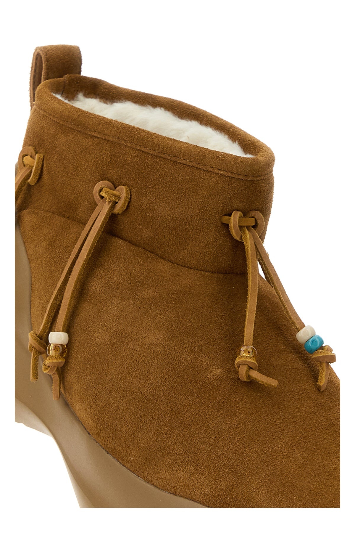 Caramel suede Luna Low ankle boots - 4