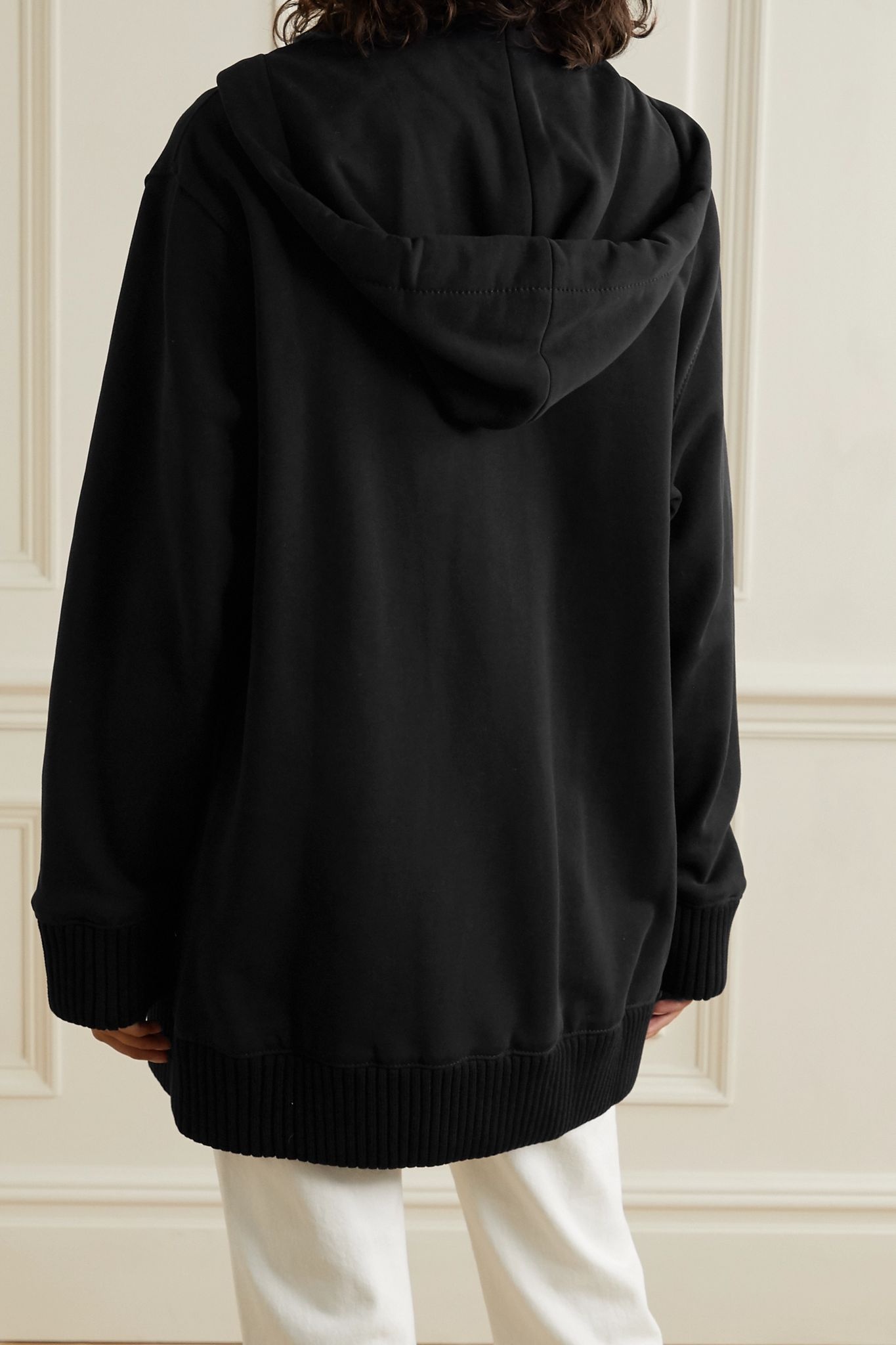 Oversized cotton-jersey hoodie - 3