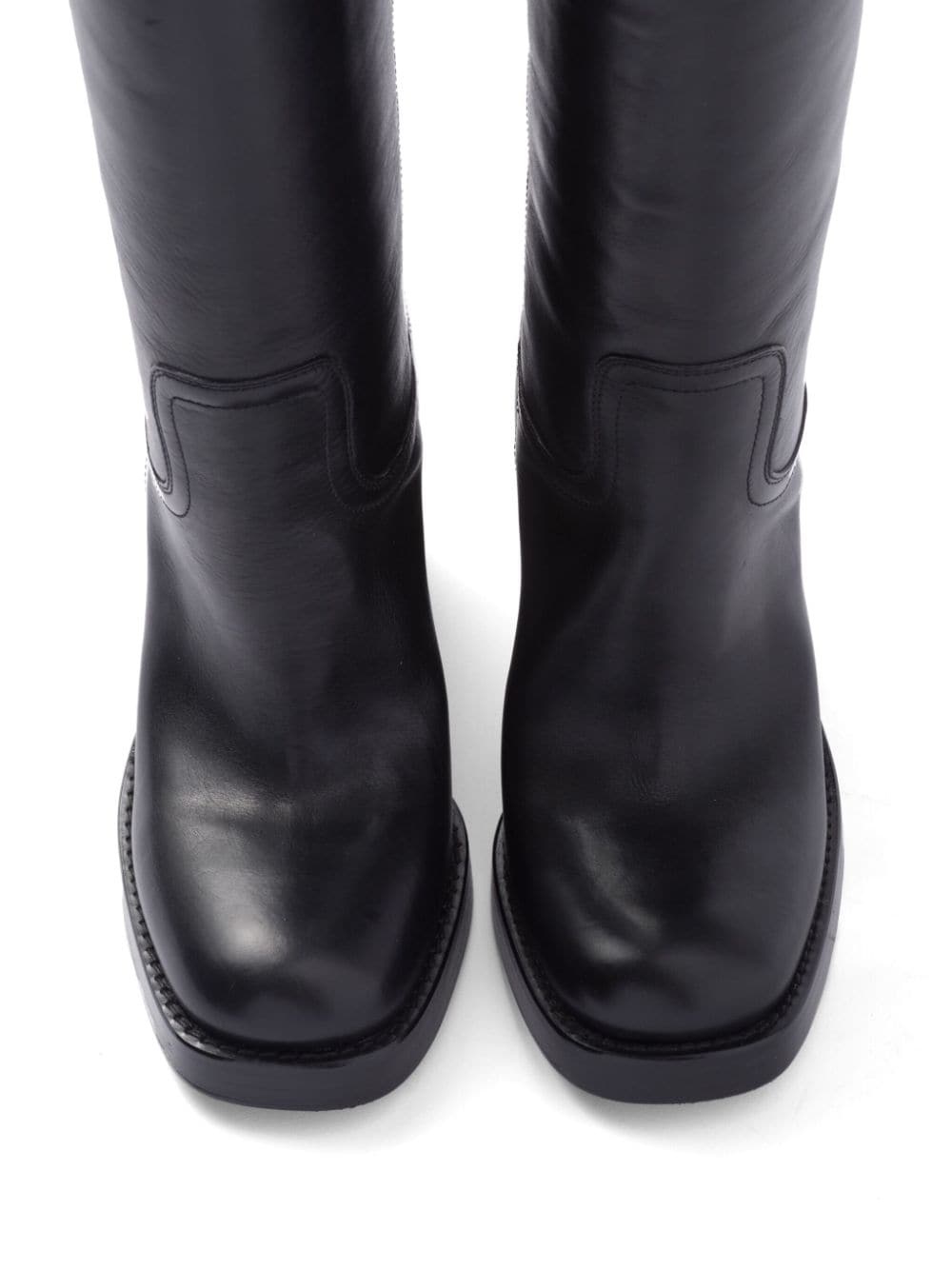 90mm knee-high leather boots - 4