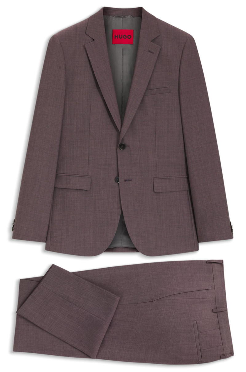 TWO-PIECE EXTRA-SLIM-FIT SUIT IN WOOL-BLEND POPLIN 8