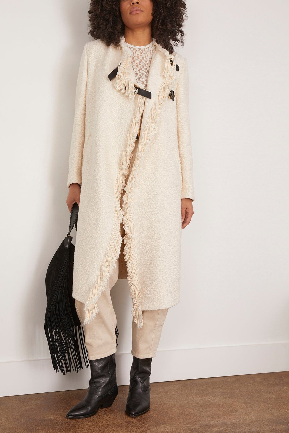 Gameia Coat in Ecru - 2