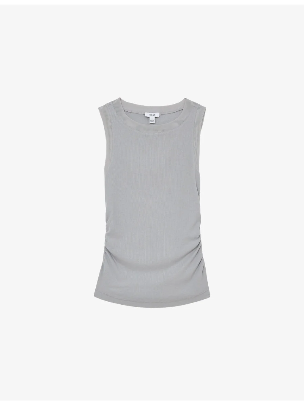Trinny Side-Ruched Stretch Cotton-Blend Vest - 1
