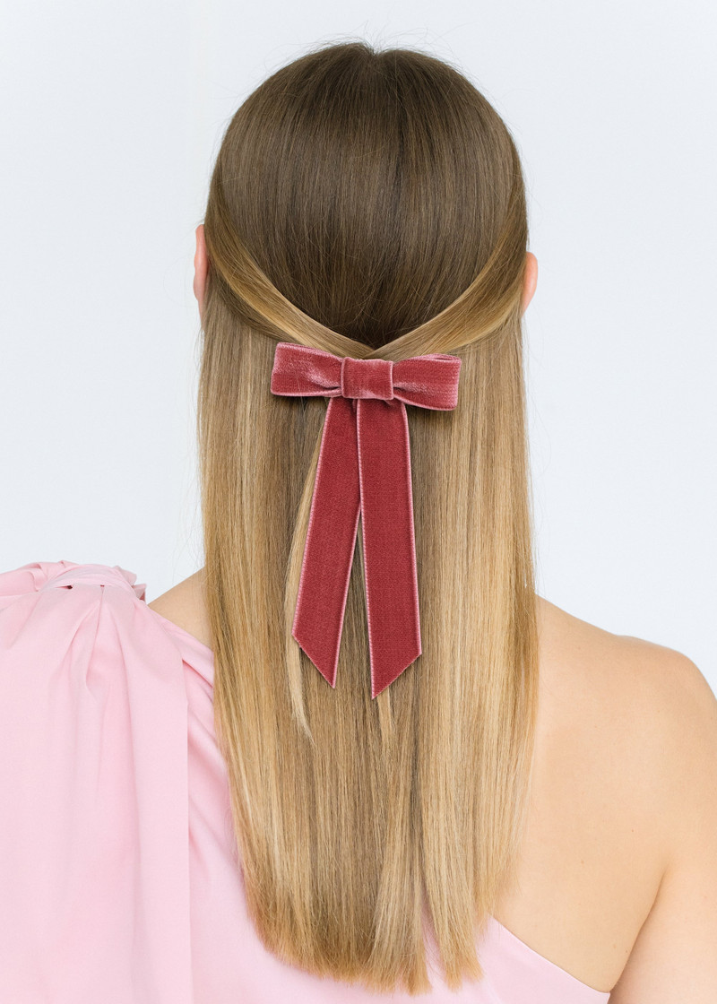 Jennifer Behr Velvet Bow Barrette outlook