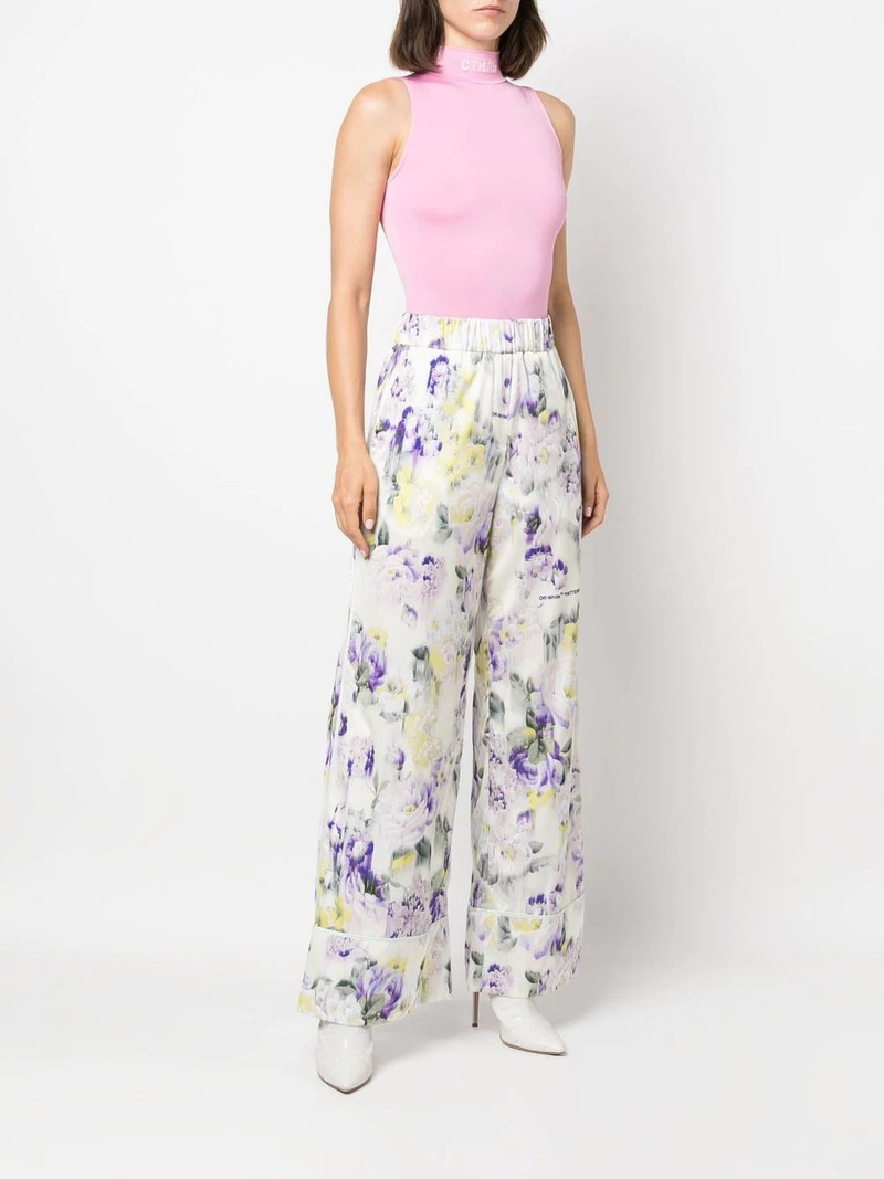 floral print palazzo trousers 3