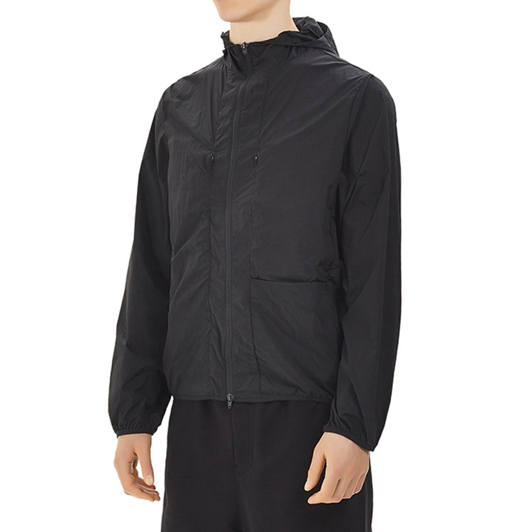 Men's Y-3 TRVL Nylon Parka Jacket Breathable Black FN3011 - 3