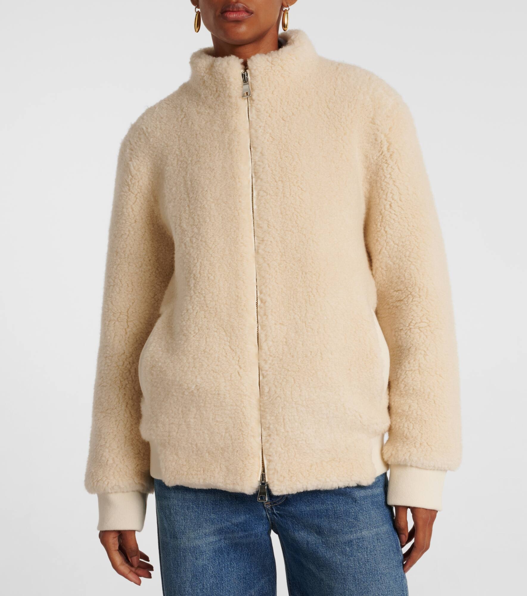 T-Bird cashmere bomber jacket - 6