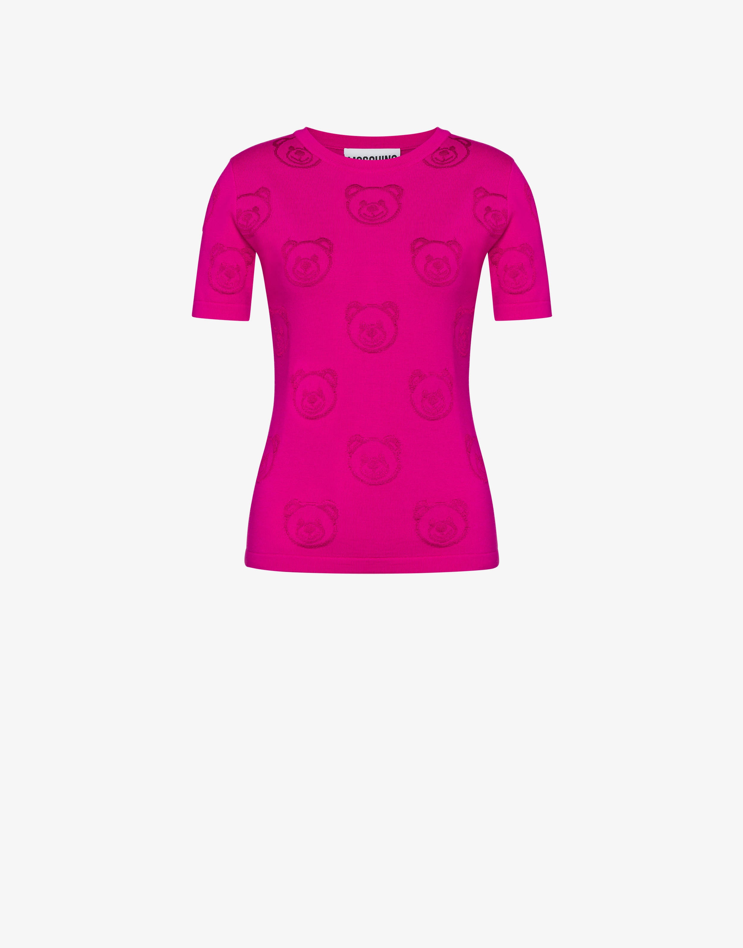 ALL-OVER TEDDY BEAR KNIT TOP - 1