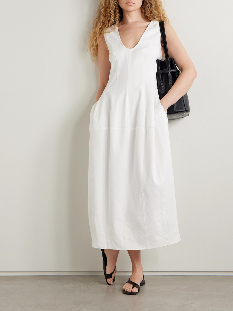 Another Tomorrow Organic Hemp-blend Midi Dress outlook