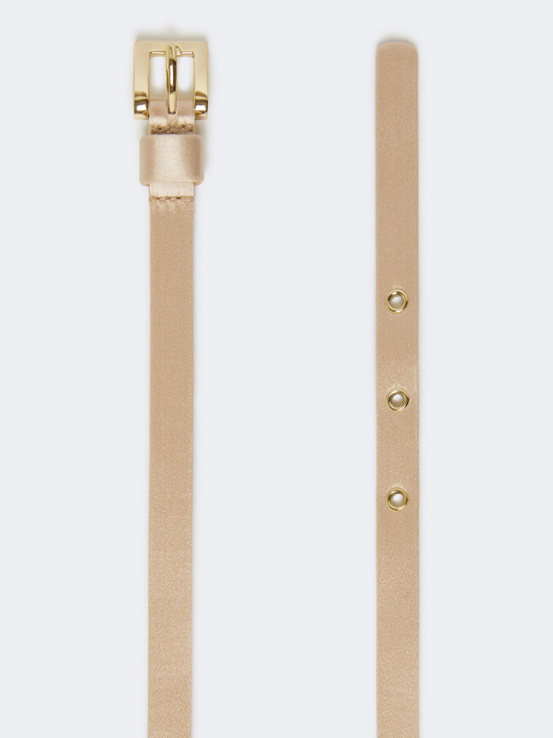 Max Mara GIORAS Bejewelled satin belt - POWDER outlook